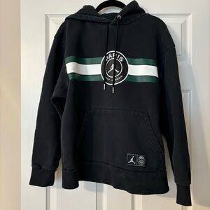 Jordan Paris Saint-Germain Hoodie, Men Black Size L - Rare